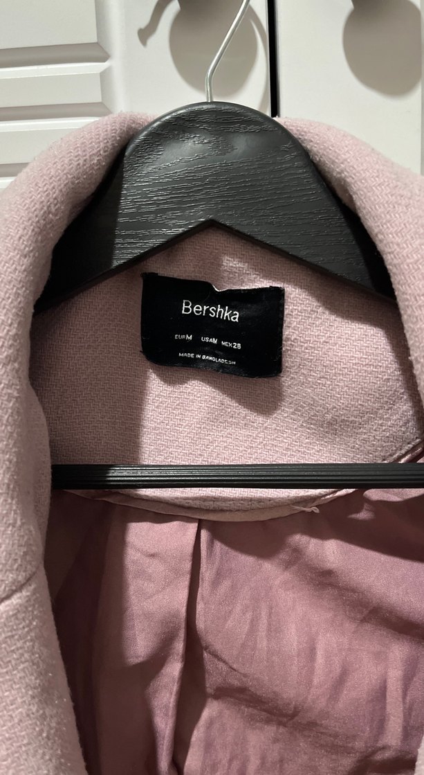 Pudra Renk Kadın Süet Midi Kaban - Görsel 2