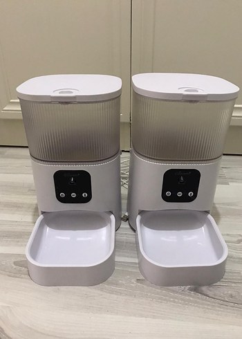 Beyaz Otomatik kedi mama kabı - Görsel 4