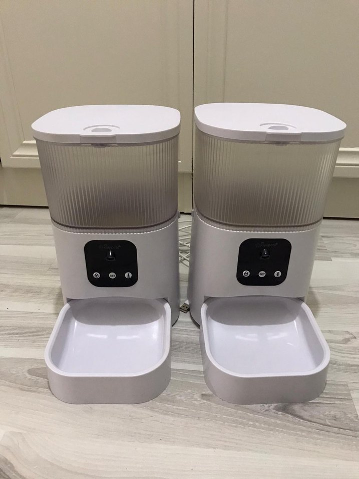 Beyaz Otomatik kedi mama kabı - Görsel 4