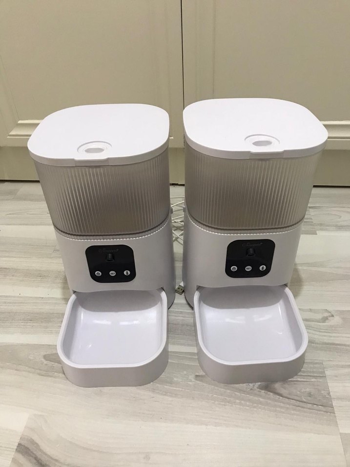 Beyaz Otomatik kedi mama kabı - Görsel 3