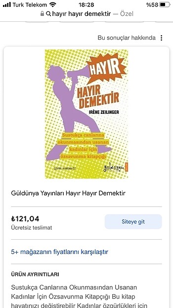  Hayır hayır demektir.kişisel gelişim kitabı