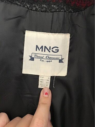 Mango Mango etnik desenli oversize füme bordo kaban