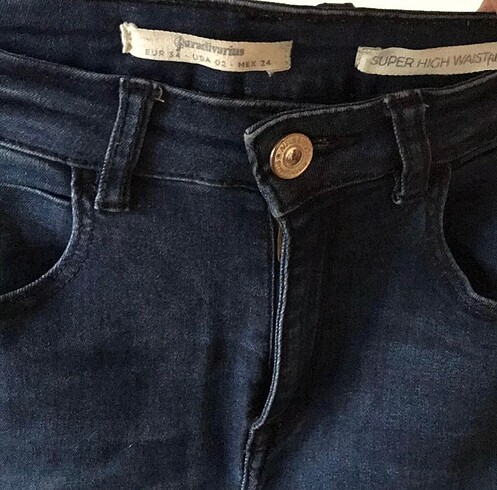 34 Beden Stradivarious likralı skinny jean