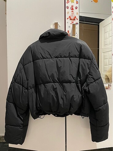 xs Beden Oysho Su Geçirmez Crop Mont