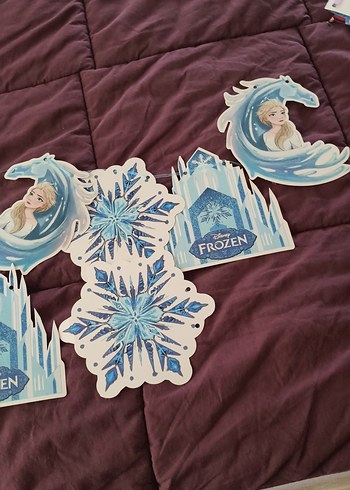 Frozen Temalı Renkli Çocuk parti susleri - Görsel 2