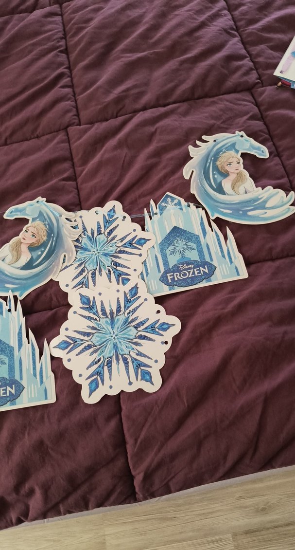 Frozen Temalı Renkli Çocuk parti susleri - Görsel 2