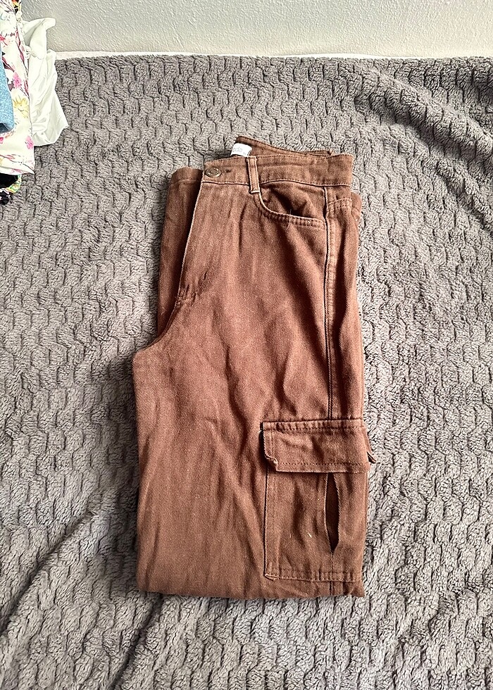 Kargo kahverengi pantolon - Görsel 2