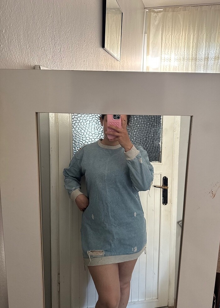 Mini kot elbise - Görsel 3