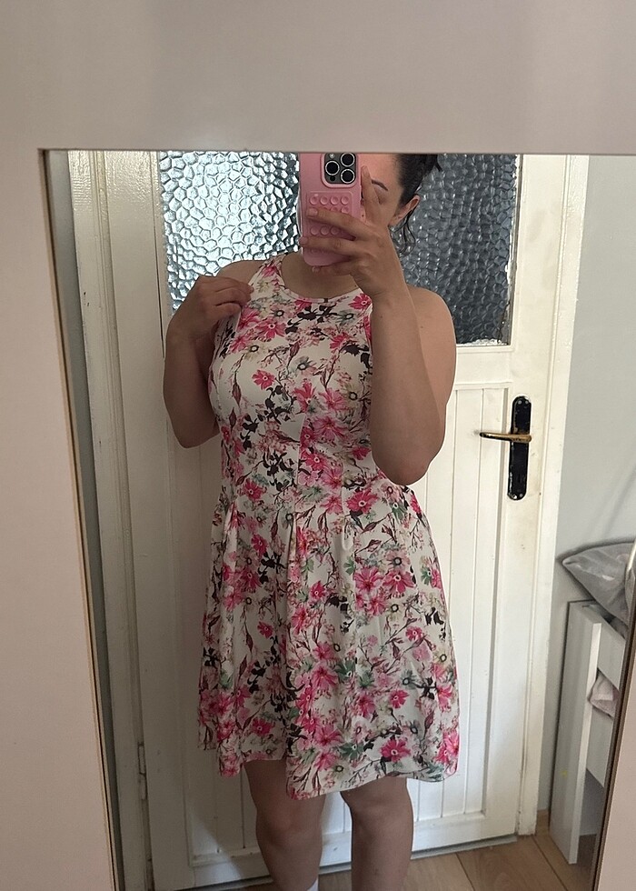 Koton çiçekli elbise - Görsel 2