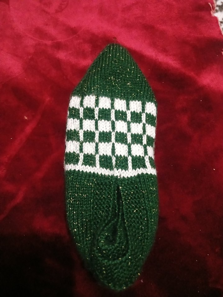 Yeşil Kareli geleneksel patik - Görsel 2