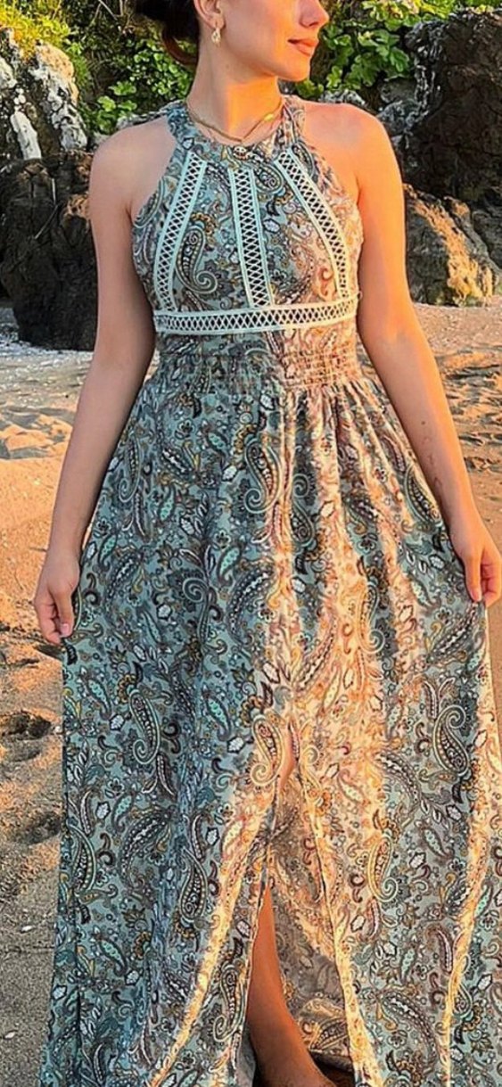 Bohem Uzun  Elbise - Görsel 2