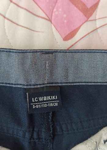 5 Yaş Beden Kemerli Lacivert Erkek çocuk Pantolon