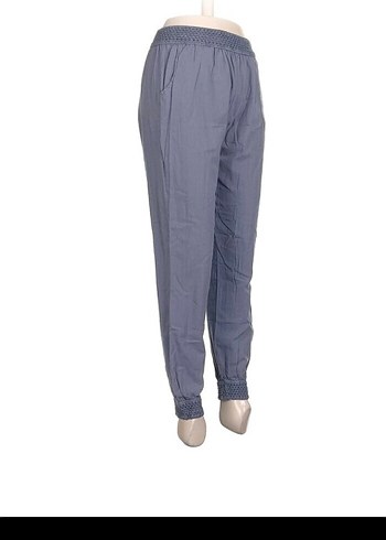 Gri Kadın Rahat Kesim Midi Pantolon - Görsel 2