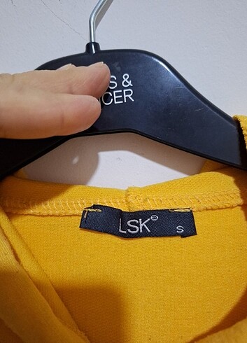 s Beden sarı Renk Fileli sweat