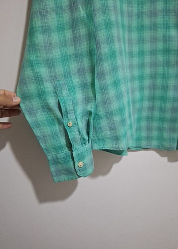 3xl Beden Yeşil Uzun Kollu Erkek Gömlek