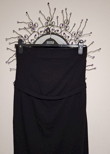 Siyah Midi Hamile Eteği - Görsel 2