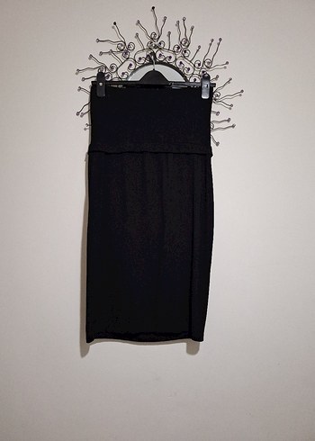 Siyah Midi Hamile Eteği - Görsel 3