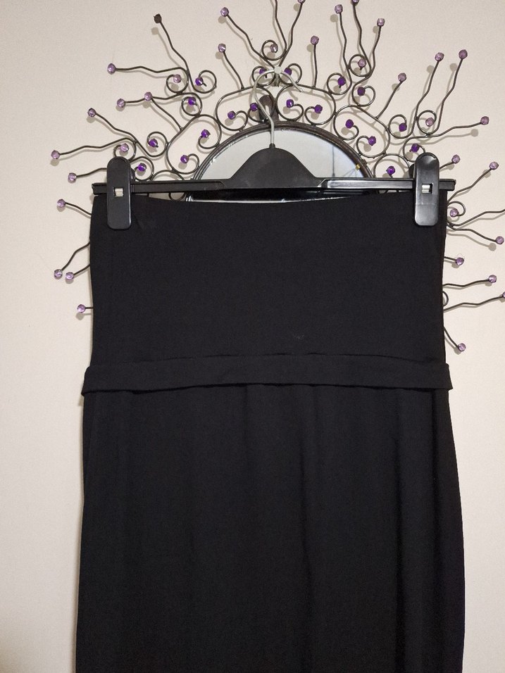 Siyah Midi Hamile Eteği - Görsel 4