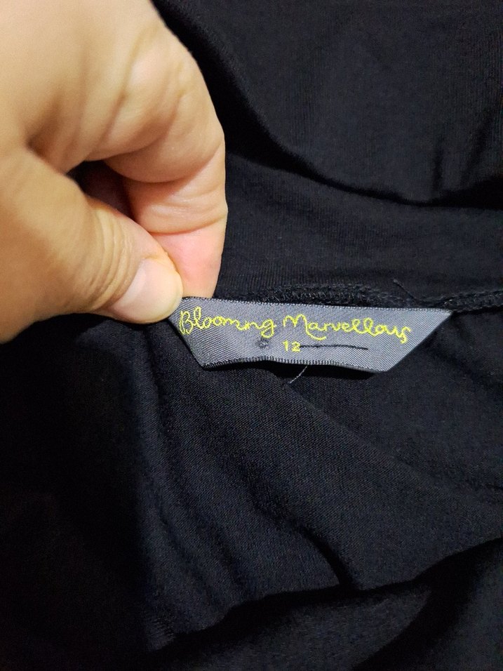 Siyah Midi Hamile Eteği - Görsel 5