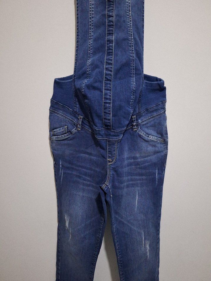 Hamile Denim Tulum - Görsel 3