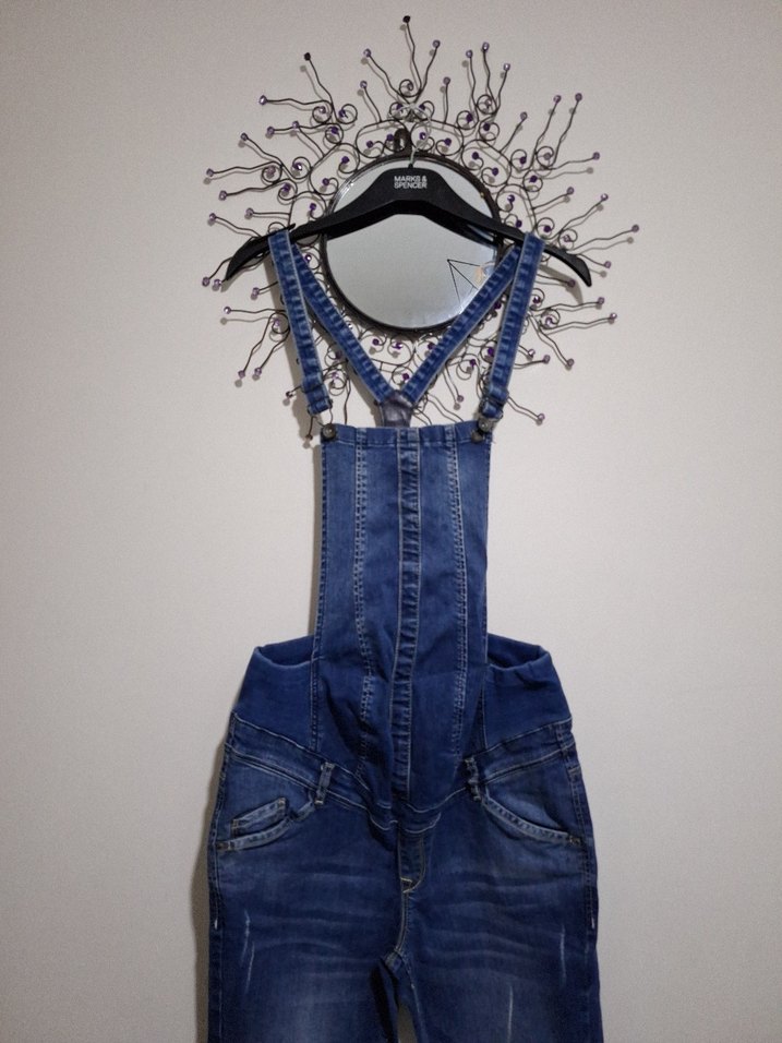 Hamile Denim Tulum - Görsel 2