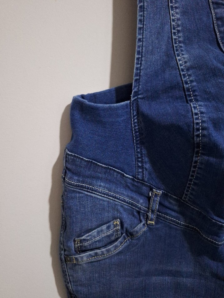 Hamile Denim Tulum - Görsel 4