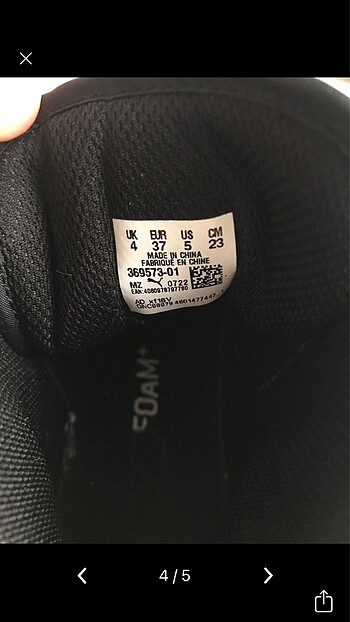 37 Beden siyah Renk Puma????orjinal????