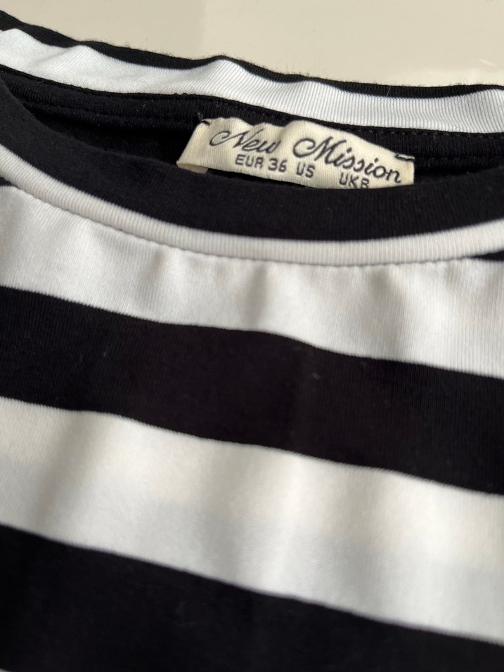 Çizgili Fitted Elbise - Görsel 2