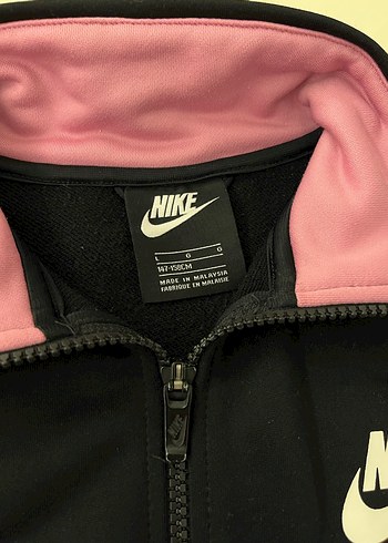 Nike Kız Çocuk Pembe Siyah Eşofman Takımı - Görsel 3