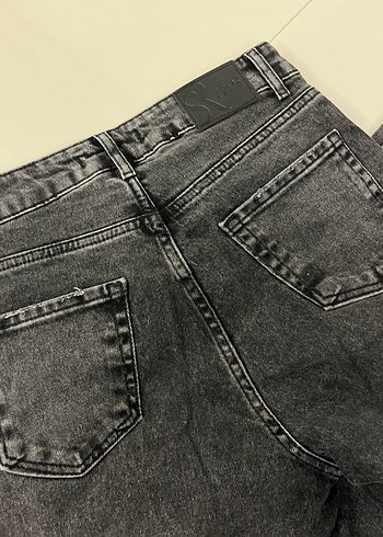 Gri Denim Kadın Regular Fit Pantolon - Görsel 3