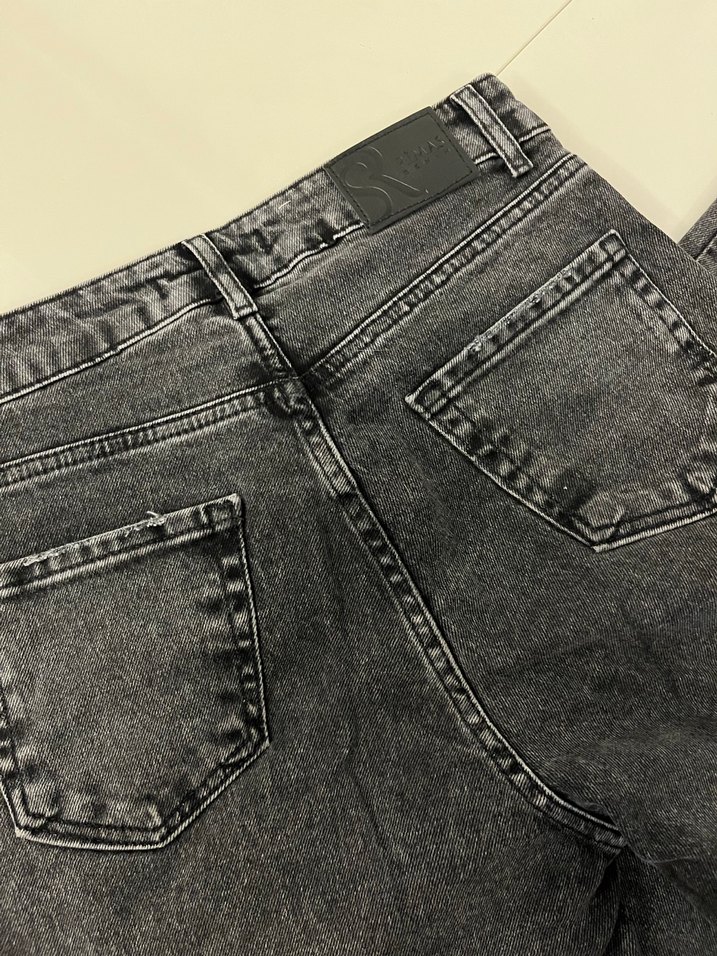 Gri Denim Kadın Regular Fit Pantolon - Görsel 3