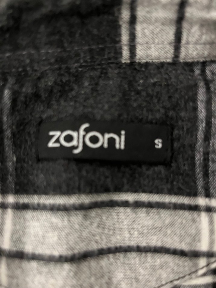 Gri Ekose Düğmeli Salaş Kadın Gömlek - Görsel 2