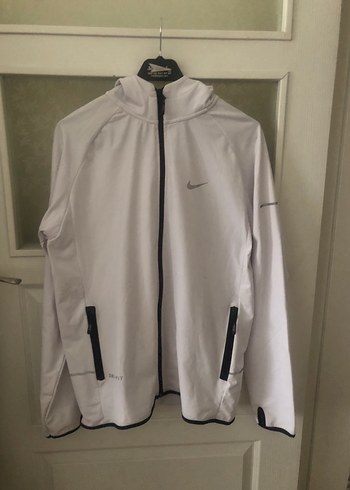 Nike Beyaz Fermuarlı kadın eşofman üst - Görsel 2