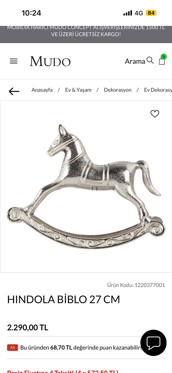 Gri Sallanan At Biblo Seti Mudo Concept - Görsel 2