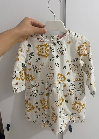 Uzun Kollu Nakışlı Dantelli Pembe Bebek Kız Takımı - Görsel 4