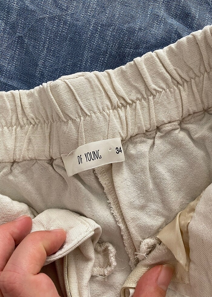 Keten pantolon - Görsel 3