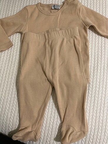 6 Ay Beden camel Renk Bebek takım