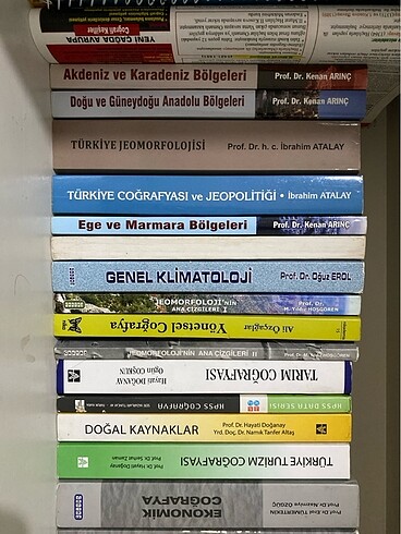  Coğrafya bölümü ders kitapları 1-2-3-4. sınıf Adet fiyatıdır.