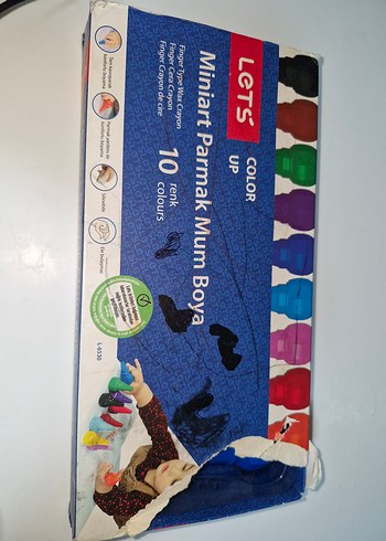 Let's Miniart Parmak Mum Boya 10 Renk