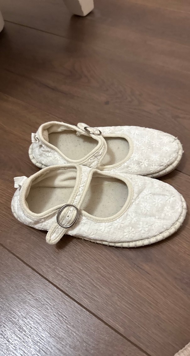 Kız Çocuk Beyaz Dantel Detaylı Babet Ayakkabı - Görsel 3