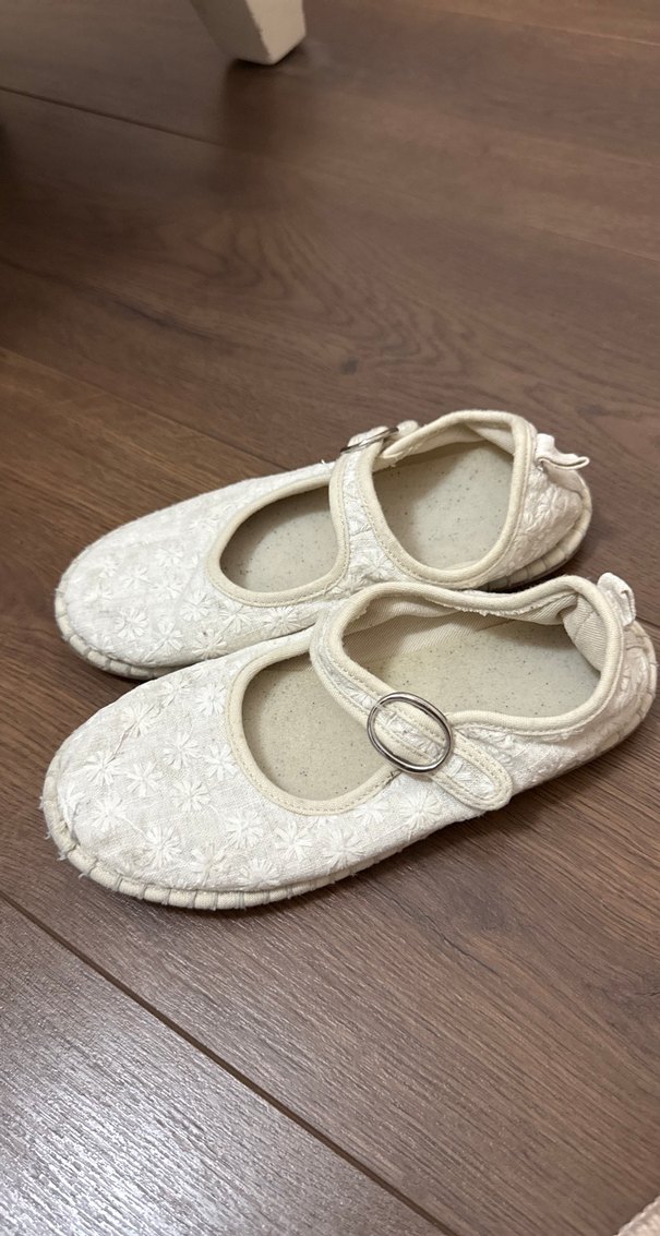 Kız Çocuk Beyaz Dantel Detaylı Babet Ayakkabı - Görsel 2