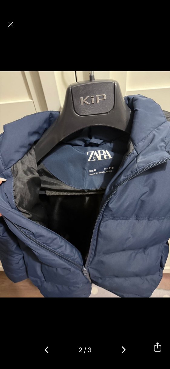 Erkek Çocuk Lacivert Fermuarlı Mont - Görsel 3