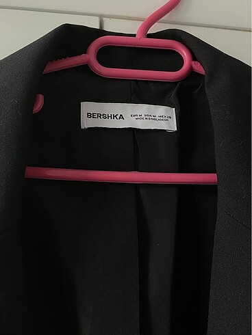 m Beden siyah Renk BERSHKA REGULAR BLAZER CEKET