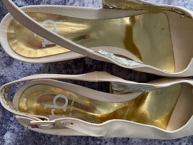 41 Beden altın Renk Dolgu topuklu ayakkabı