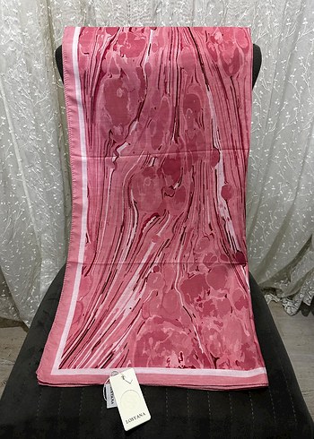 Pembe Parlak Dökümlü Kadın Fular