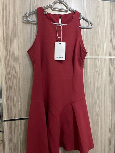 Pull&Bear bordo M beden elbise