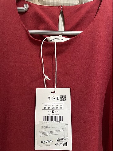 m Beden Pull&Bear bordo M beden elbise