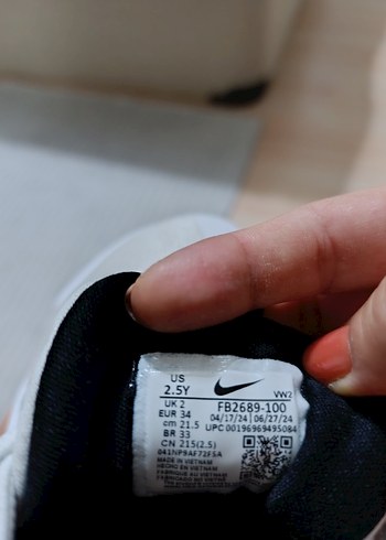 34 Beden beyaz Renk Nike Beyaz Basketbol Ayakkabısı