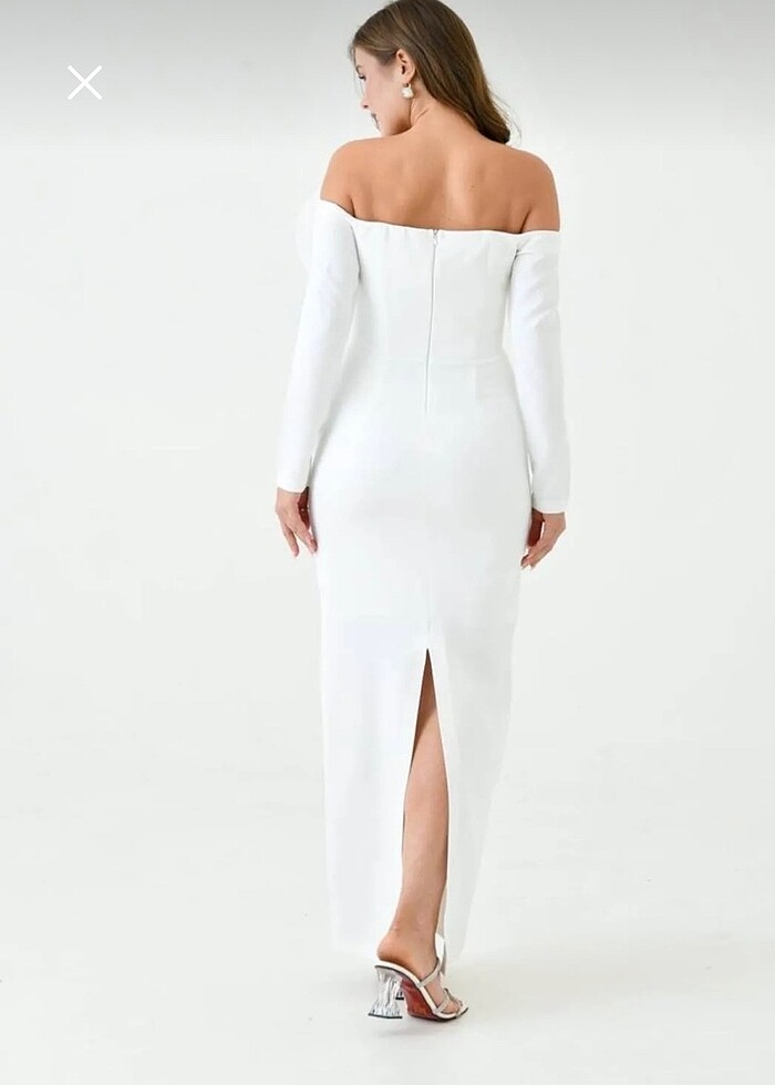 Söz elbisesi beyaz - Görsel 4