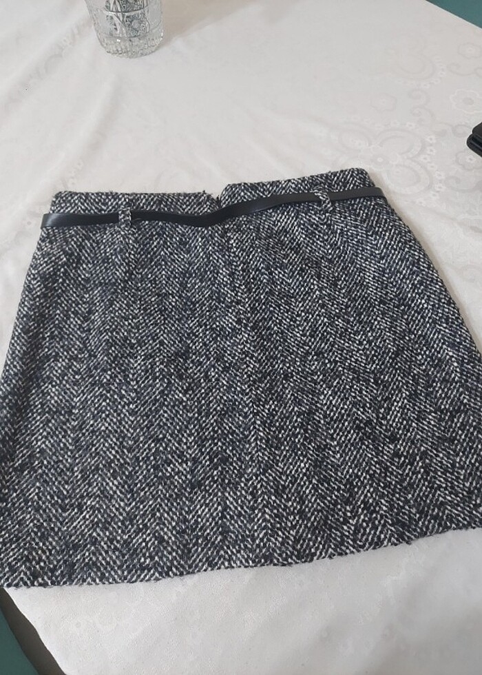 Kemerli Mini Etek - Görsel 2